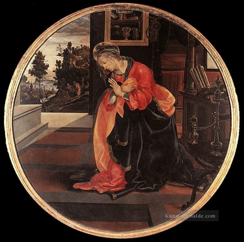 Jungfrau von der Verkündigung 1483 Christentum Filippino Lippi Ölgemälde